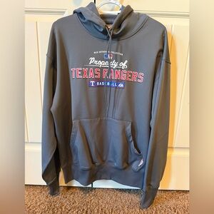 Majestic Texas Rangers Charcoal Hoodie